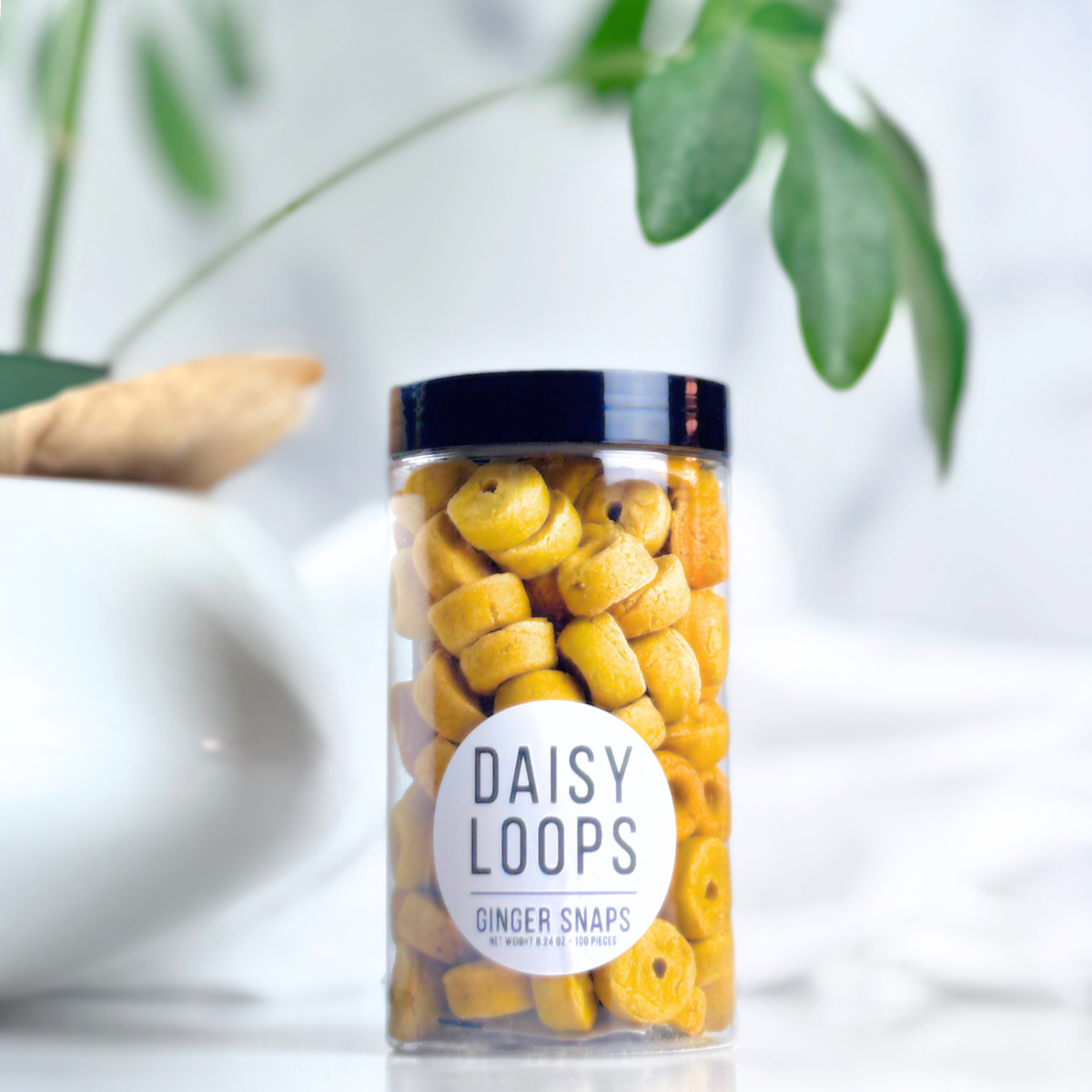 Daisy Loops "Ginger Snaps" Sweet Potato, Peanut Butter + Ginger Gluten-Free Dog Treats