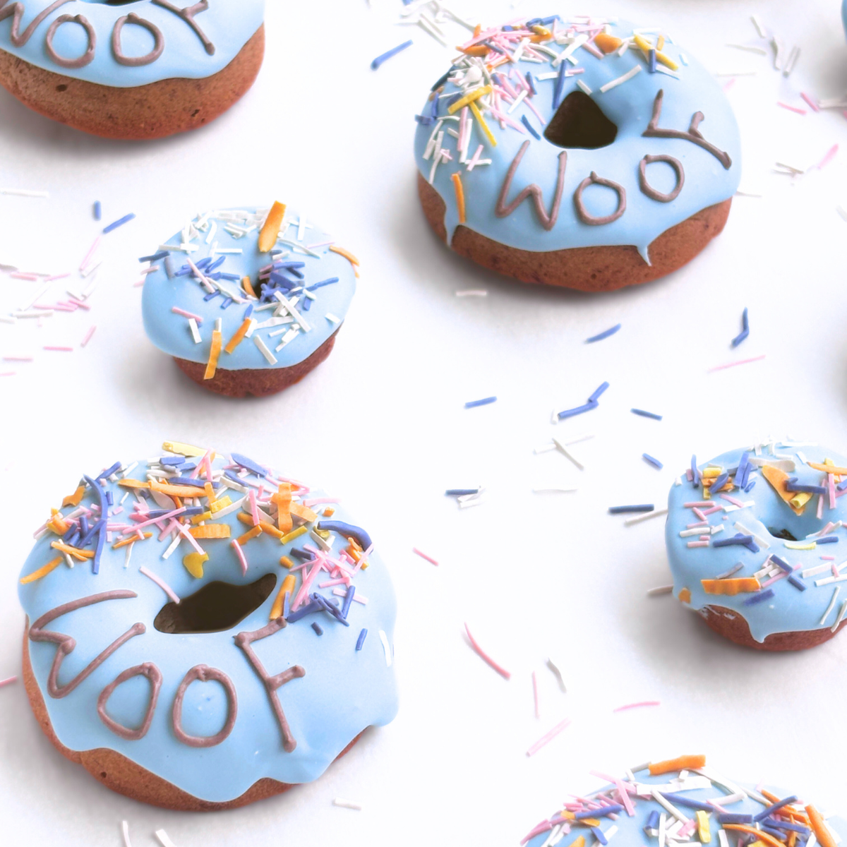 Gluten-Free Peanut Butter + Banana + Cinnamon Doggie Donuts