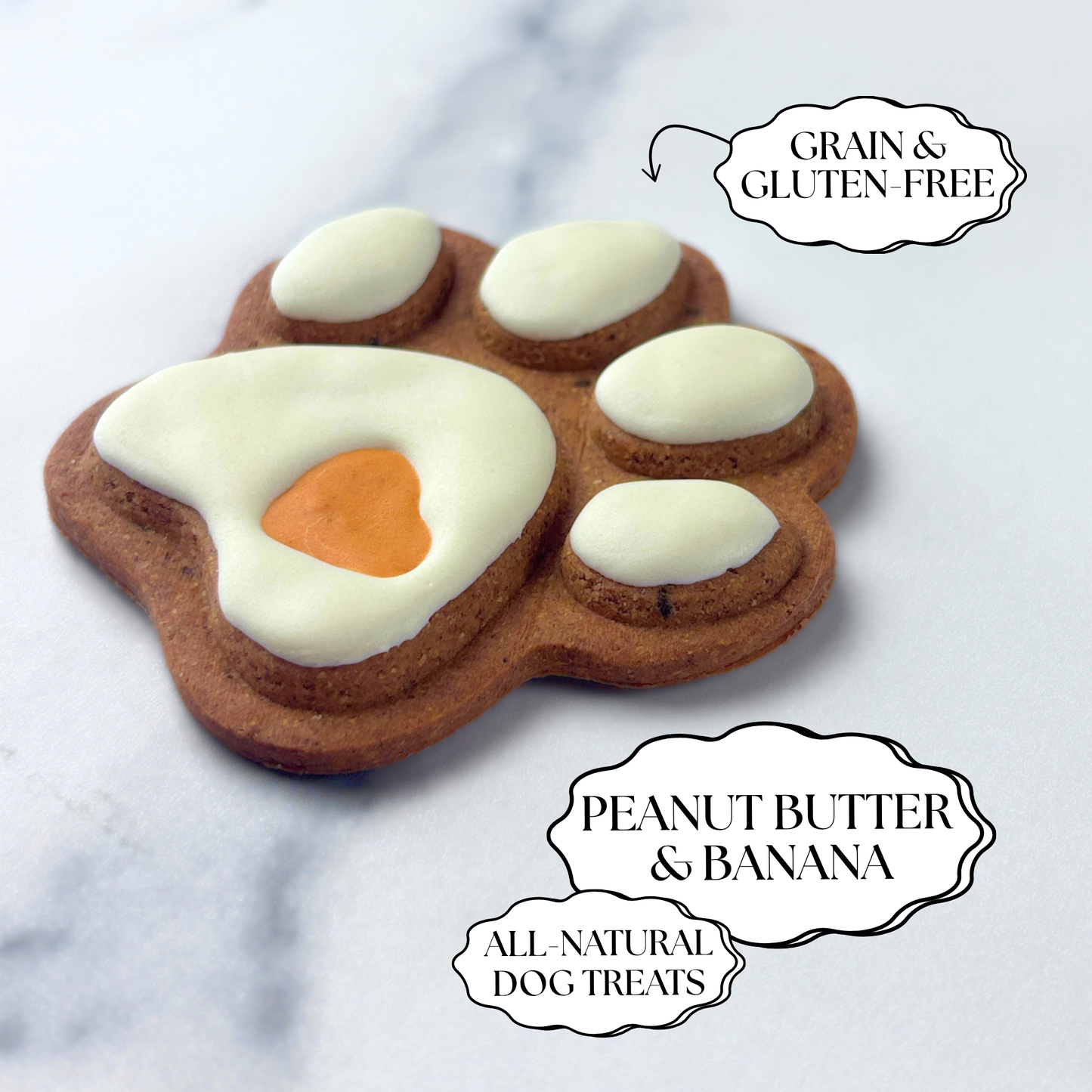 Fall Paw Print Dog Treats — Grain & Gluten-Free, Handmade