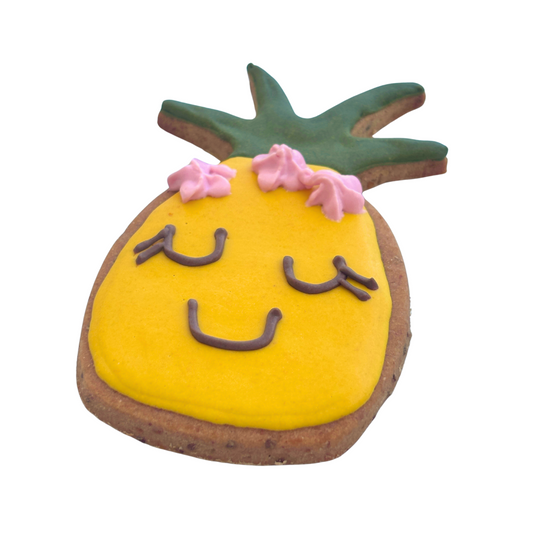 "Pineapple" Gluten-Free Peanut Butter, Banana + Cinnamon Dog Treat