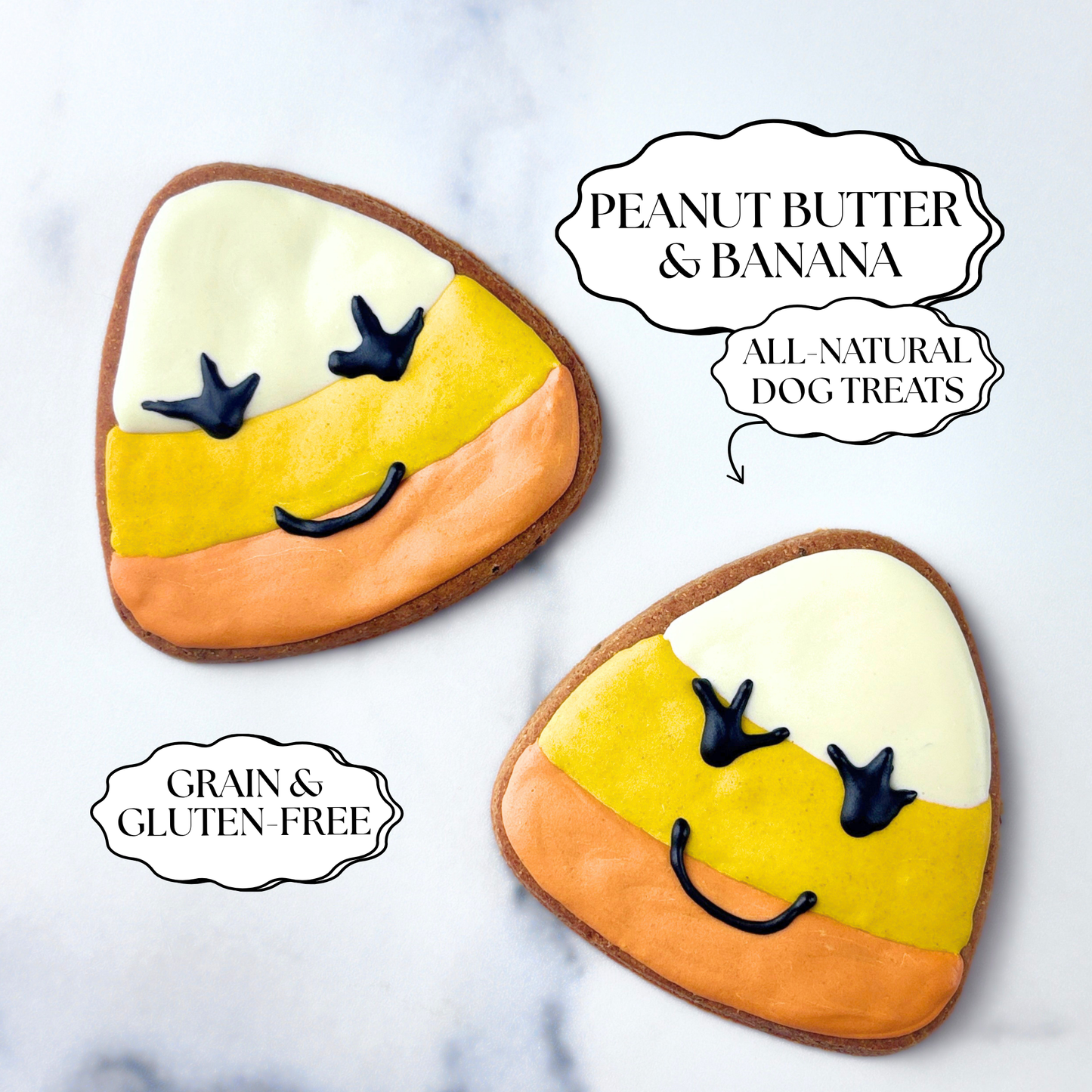 Halloween Candy Corn Dog Treats — Grain & Gluten-Free, Handmade
