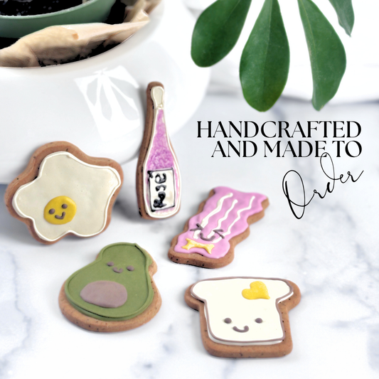 Brunchin' Dog Treats Gift Box (Box of 5 Healthy Gluten-Free Dog Cookies)