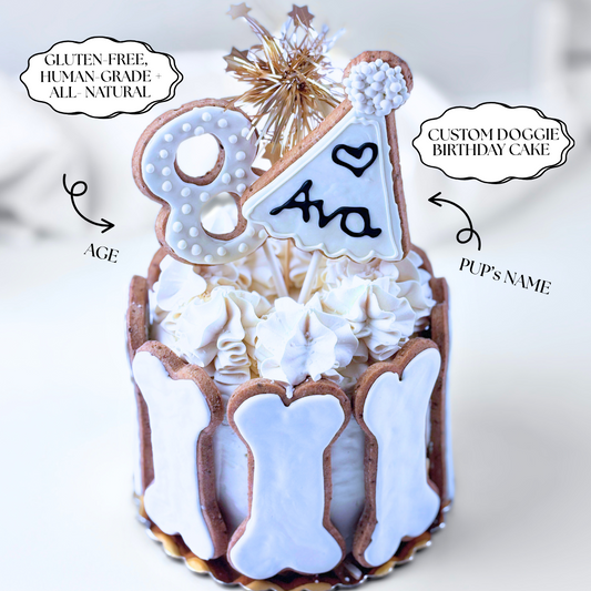 Happy BarkDay Cake | Personalized Dog Birthday Cake with Bones