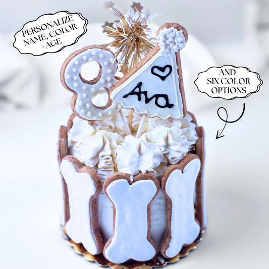 Happy BarkDay Cake | Personalized Dog Birthday Cake with Bones