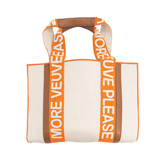 "More Veuve Please" Canvas Tote Bag