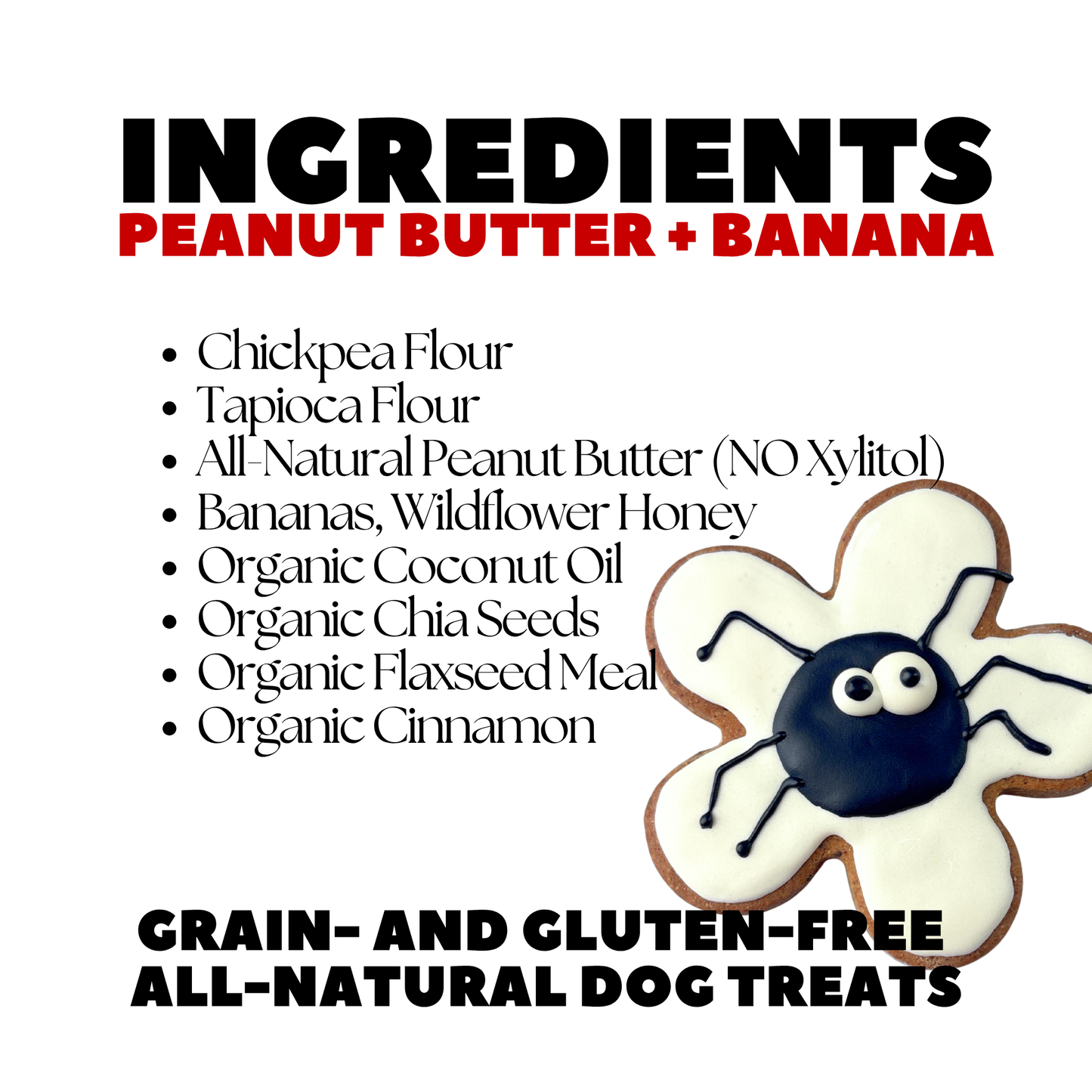 Halloween Spider Dog Treats — Grain & Gluten-Free, Handmade