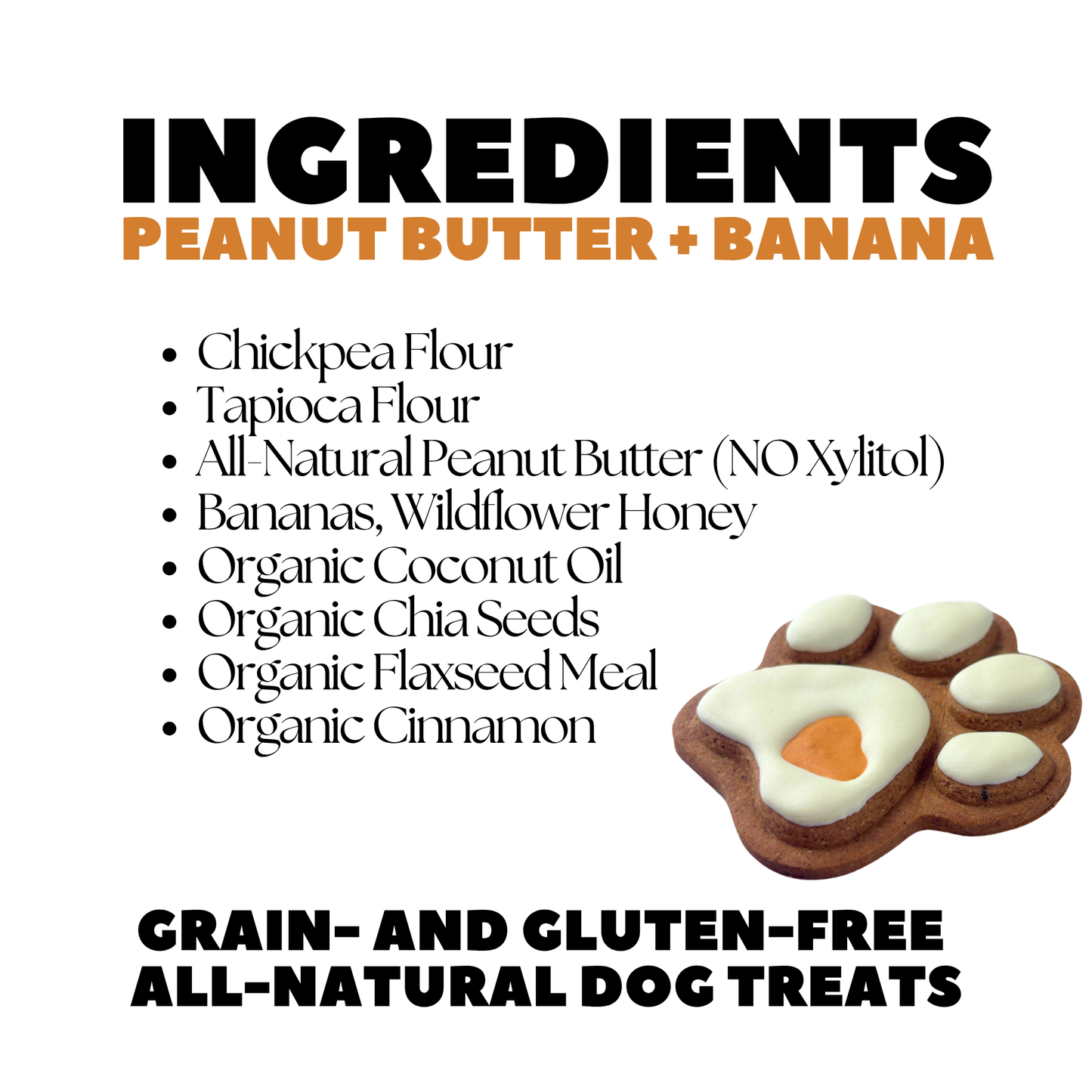 Fall Paw Print Dog Treats — Grain & Gluten-Free, Handmade
