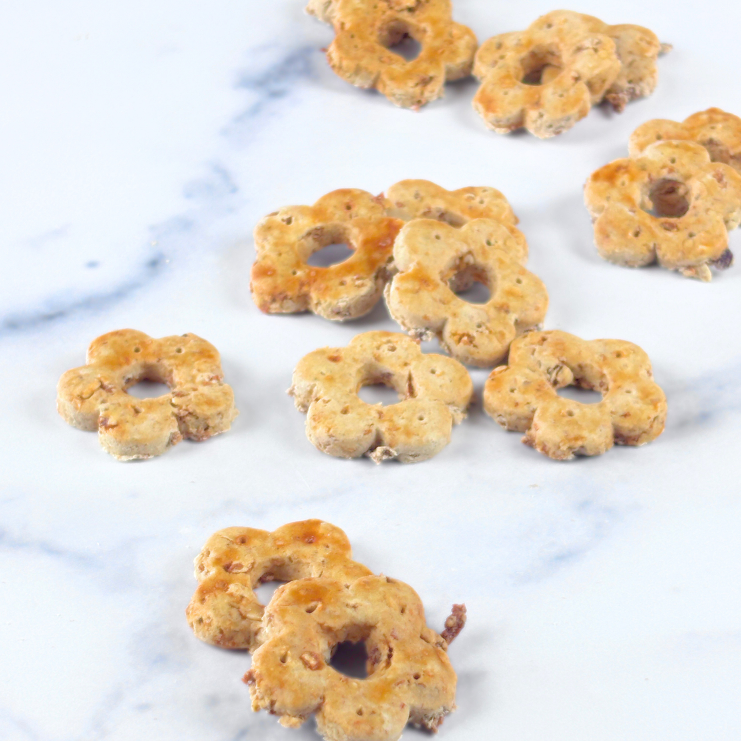 real bacon maple gluten free dog treats hand cut daisy bites small batch artisan 