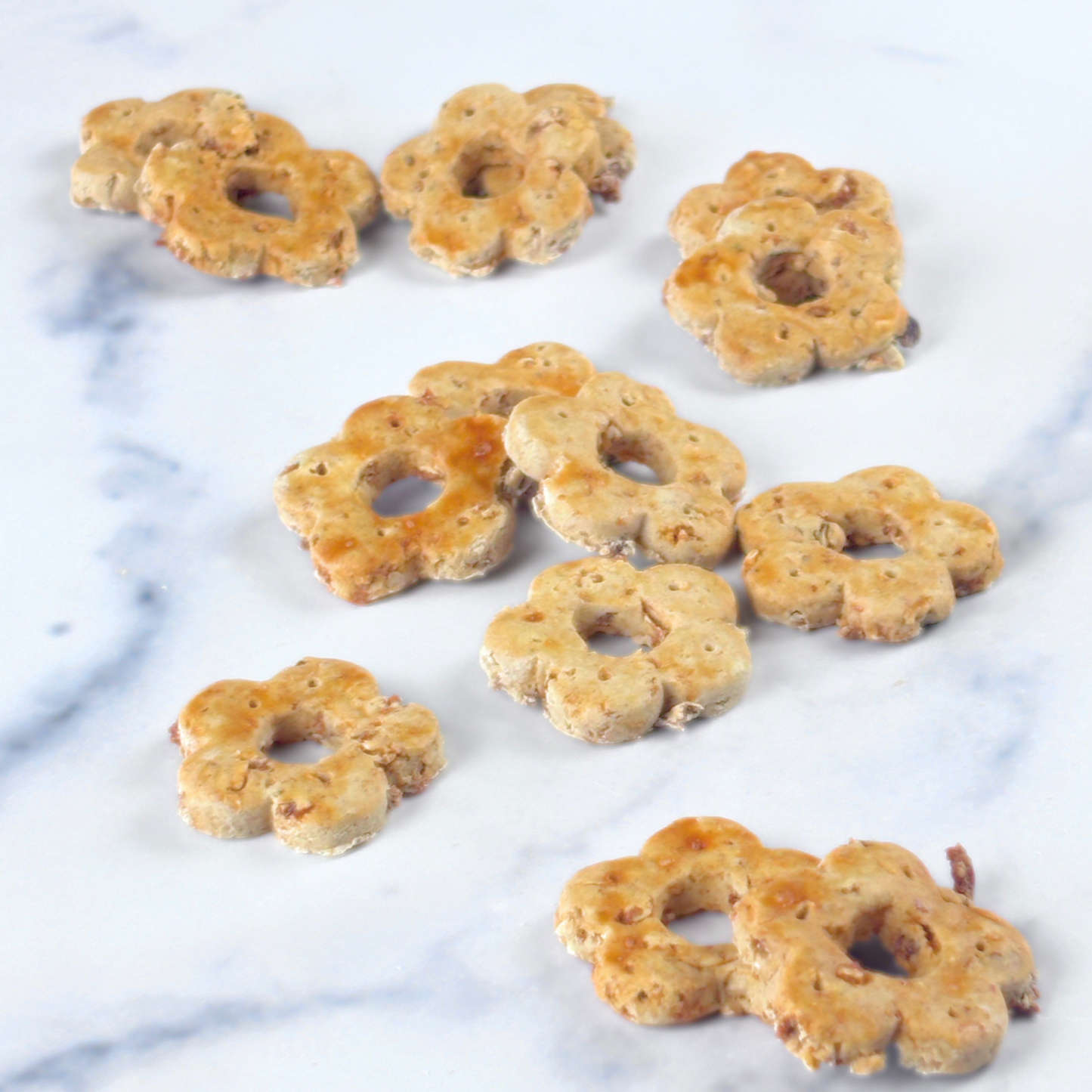 gift ready gluten free dog treats maple bacon daisy bites 