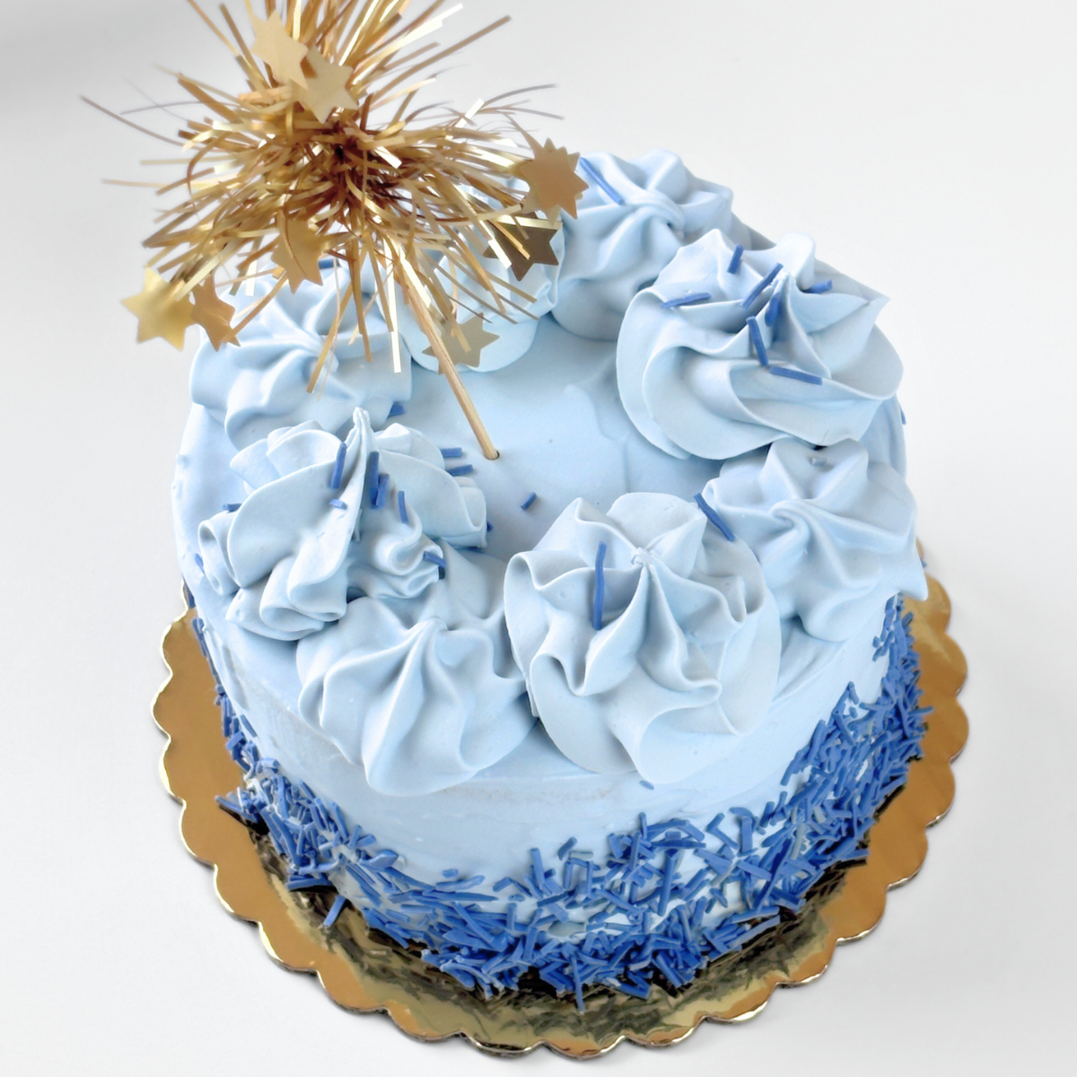Blue Custom Dog Birthday Cake for Dogs from Daisy Bites Dog Bakery New Orleans
