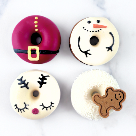 Christmas Donuts for Dogs | Gluten-Free Peanut Butter + Banana Dog Treat Dog Donuts