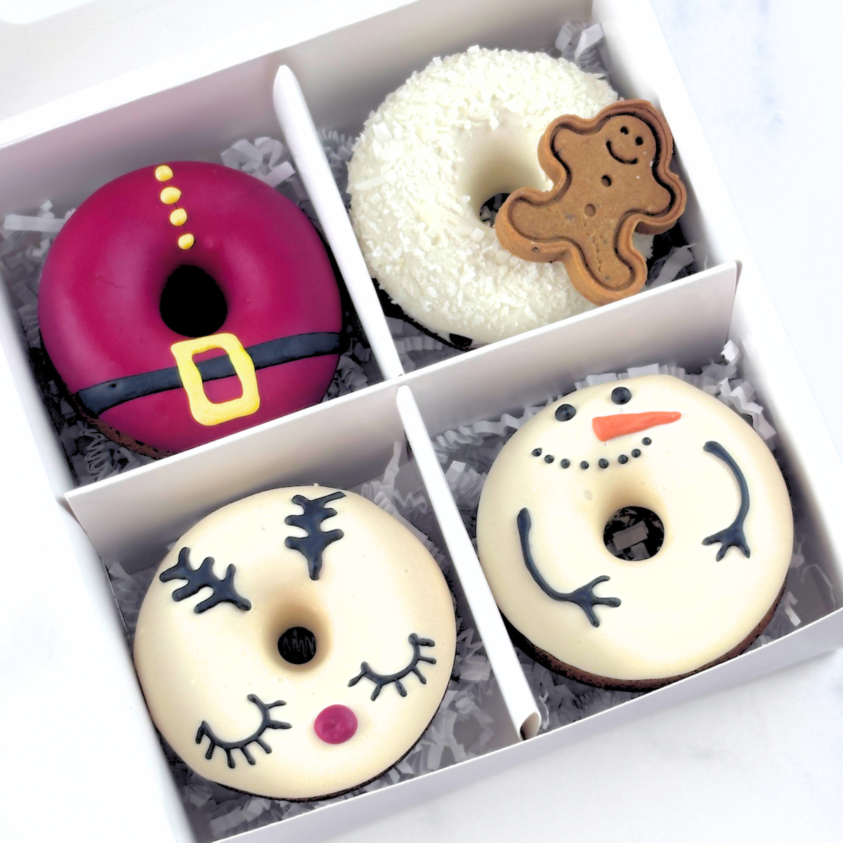 Christmas Donuts for Dogs | Gluten-Free Peanut Butter + Banana Dog Treat Dog Donuts