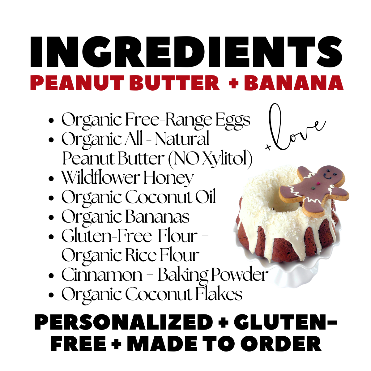 Christmas Dog Cake and Gingerbread Man Dog Treat