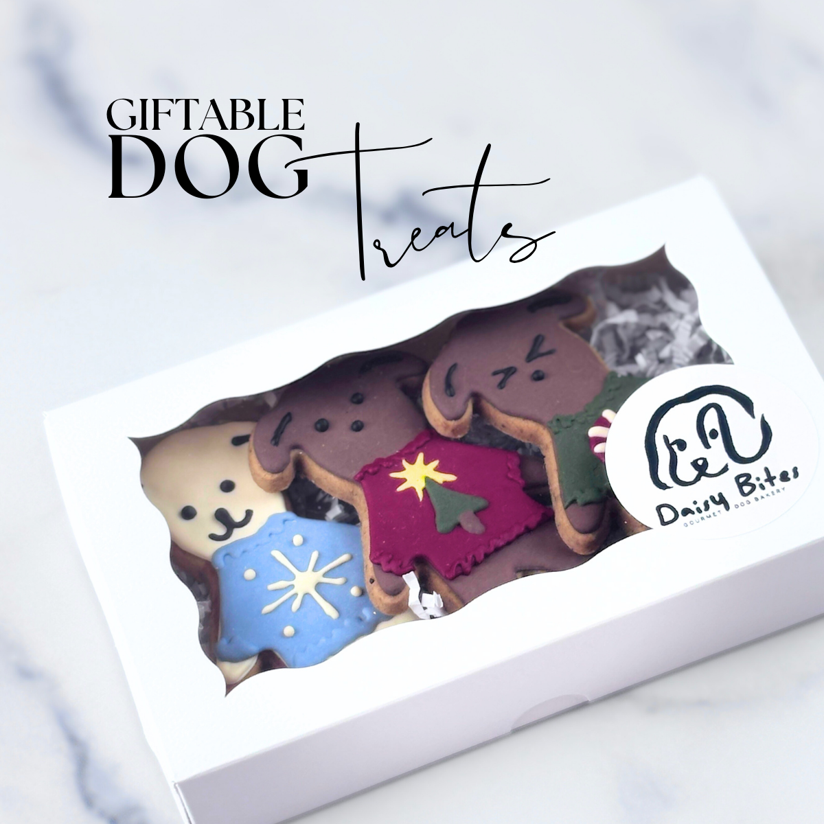 Christmas Treats for Dogs Christmas Gift Idea Dog Treat Gift Box 