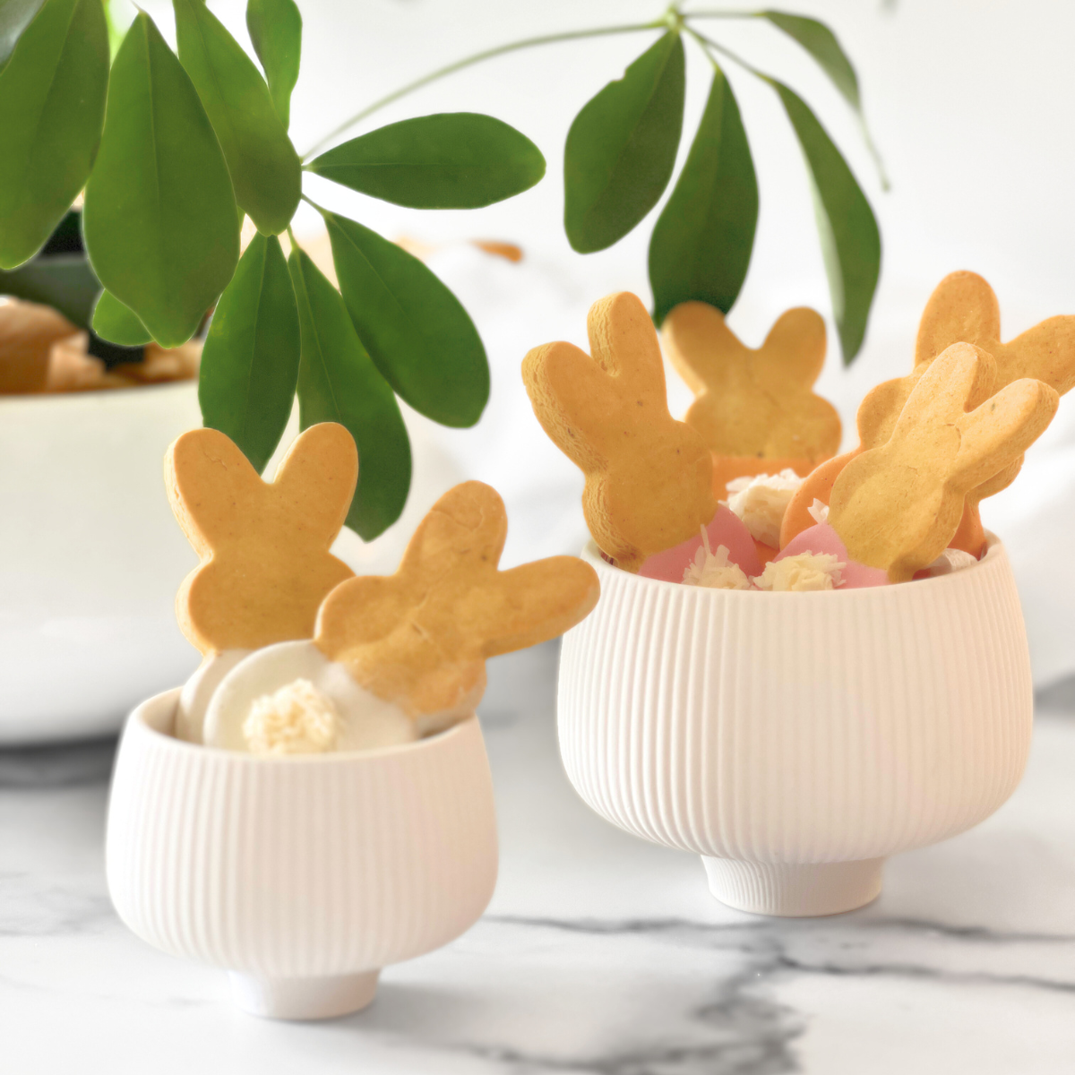 Cottontail Easter Bunnies Dog Biscuit Treats