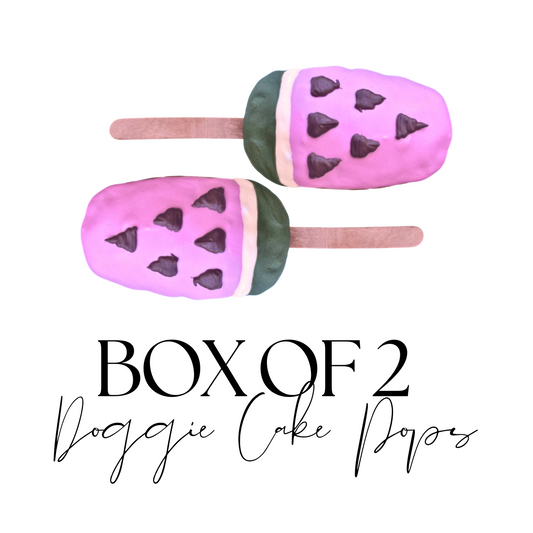 "Watermelon" Cake Pops for Dogs | Gluten-Free Peanut Butter, Banana + Cinnamon Dog Treat