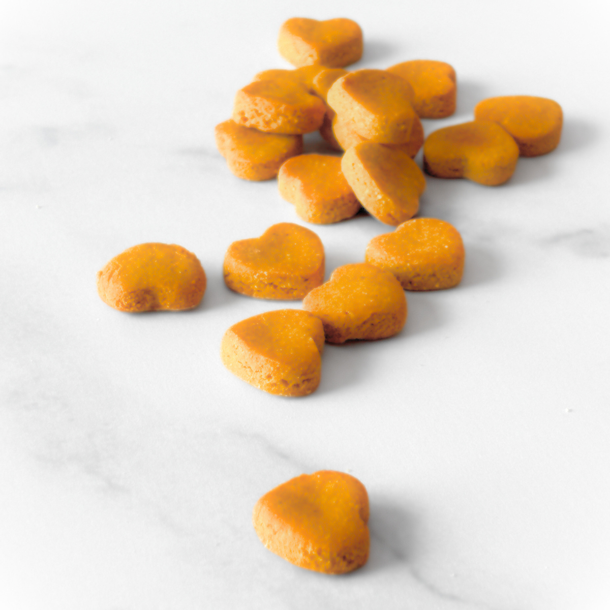 Gluten-Free Hearts of Ginger + Sweet Potato Healthy Dog Cookies