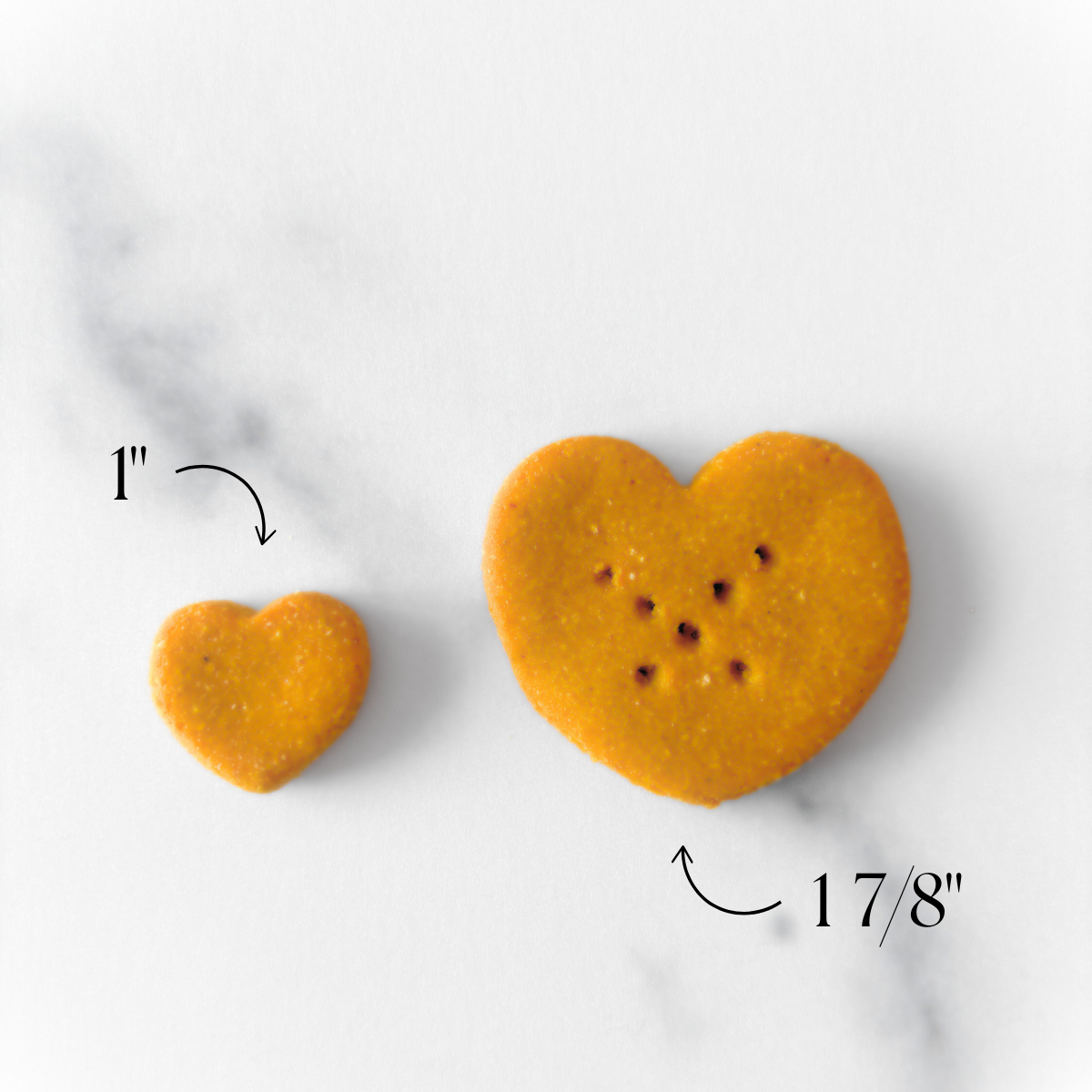 Gluten-Free Hearts of Ginger + Sweet Potato Healthy Dog Cookies