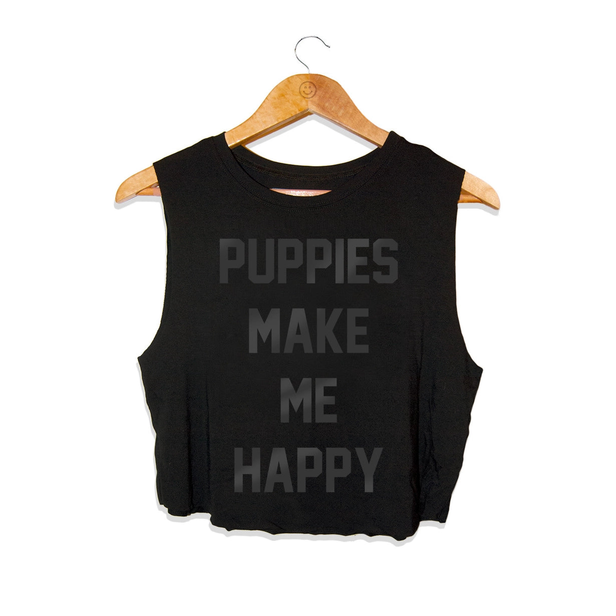 Puppies Make Me Happy | Crop Top