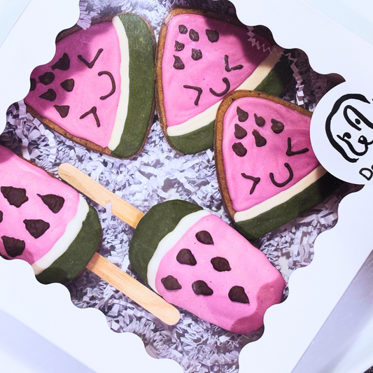"WATERMELON" DOGGIE CAKEPOPS + DOG TREAT GIFT BOX