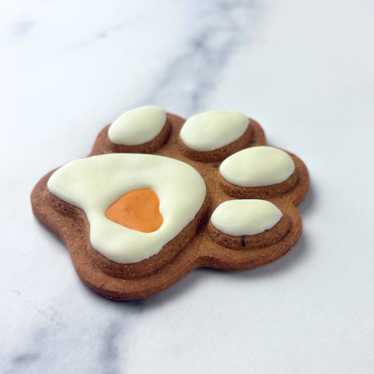 Fall paw print dog treats, grain and gluten-free, handmade by Daisy Bites Natural Dog Bakery, dog cookies, fall themed dog treats, dog thanksgiving gift, halloween dog party favors, howl-o-ween pet treats