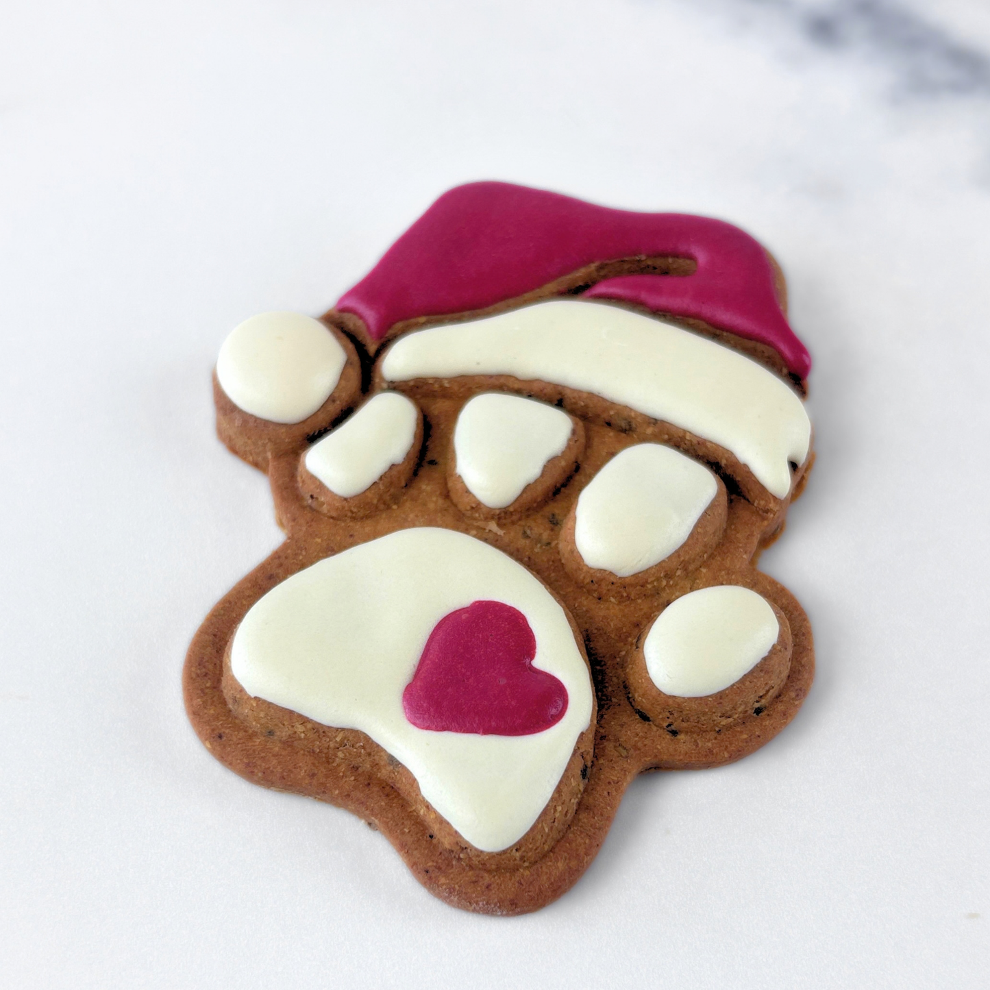 Christmas Dog Treats "Santa Paws" | Grain-Free Peanut Butter Banana Dog Cookies