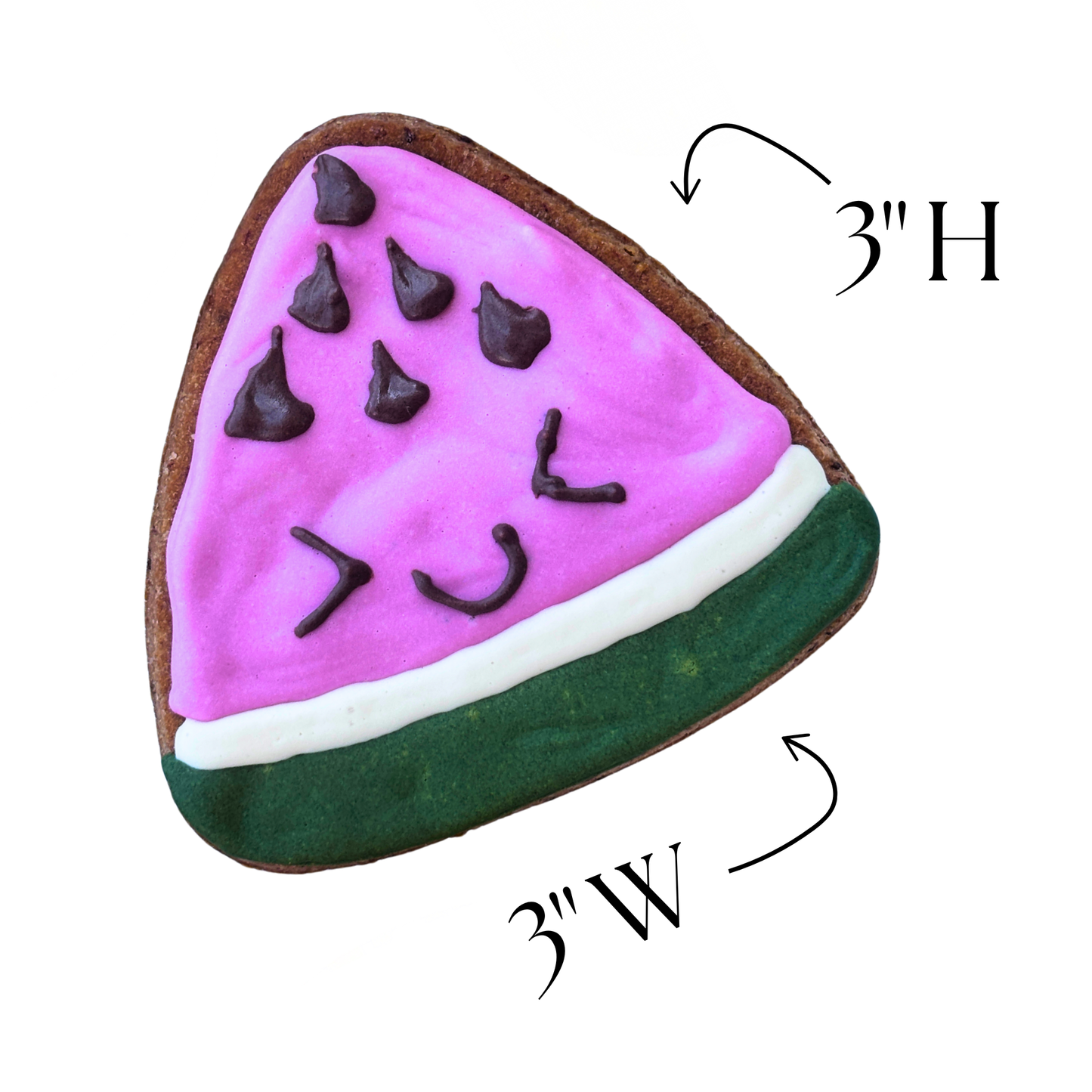 "Watermelon" Gluten-Free Peanut Butter, Banana + Cinnamon Dog Treat