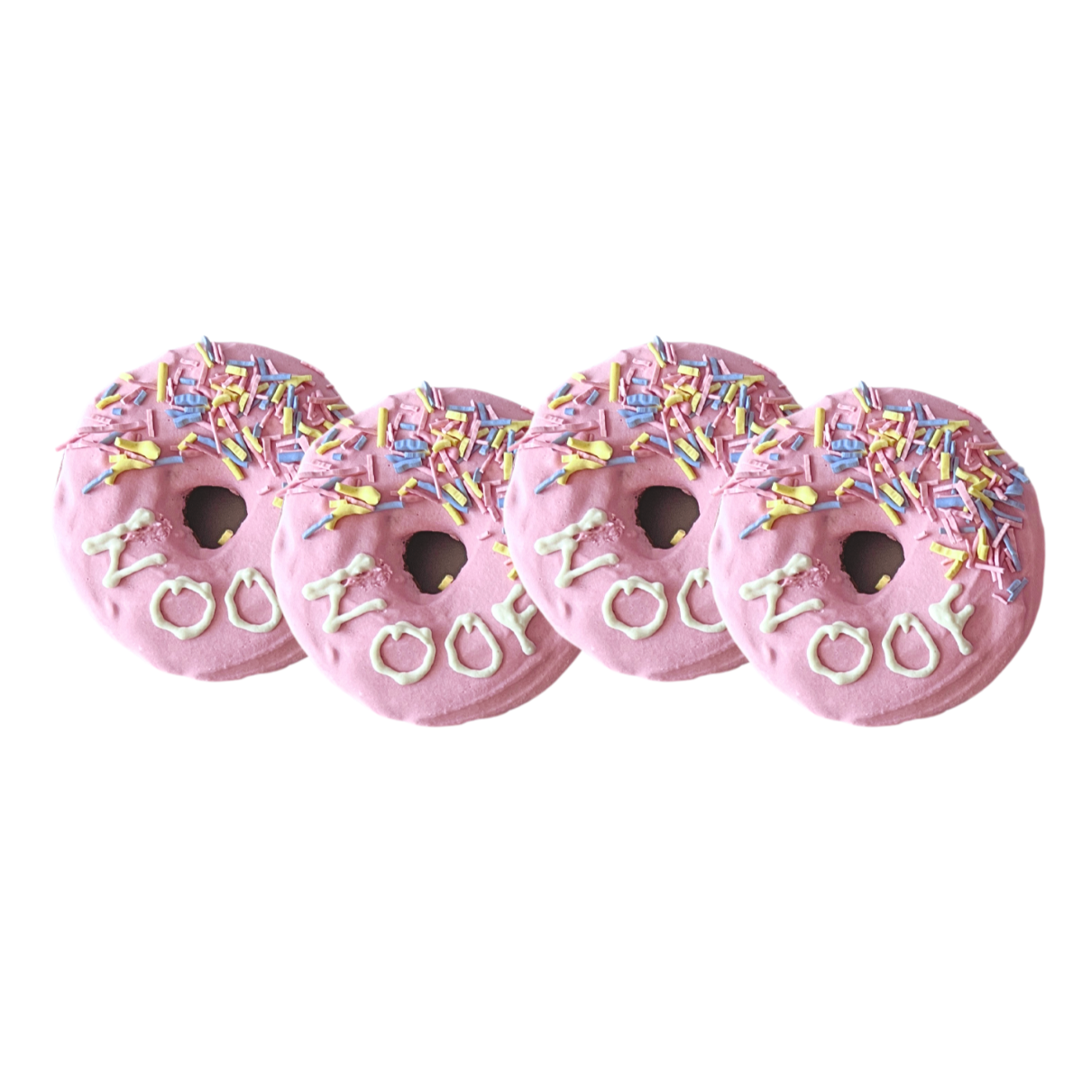 Box of 4 | Gluten-Free Strawberry + Banana Donuts (Multiple Color Options)